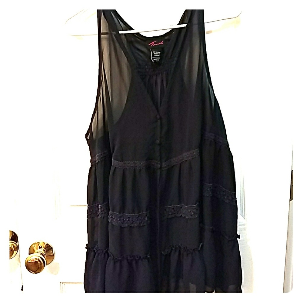 Torrid sheer top, sz 2